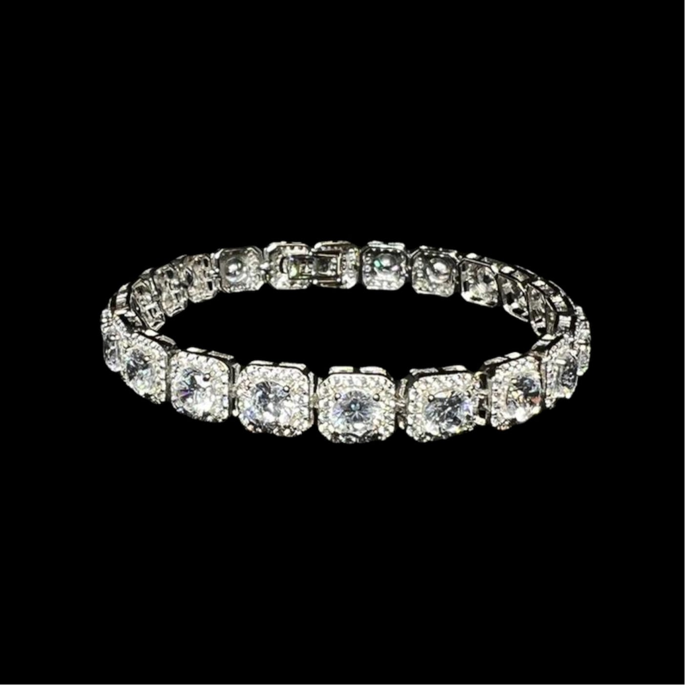 Cluster Tennis Bracelet